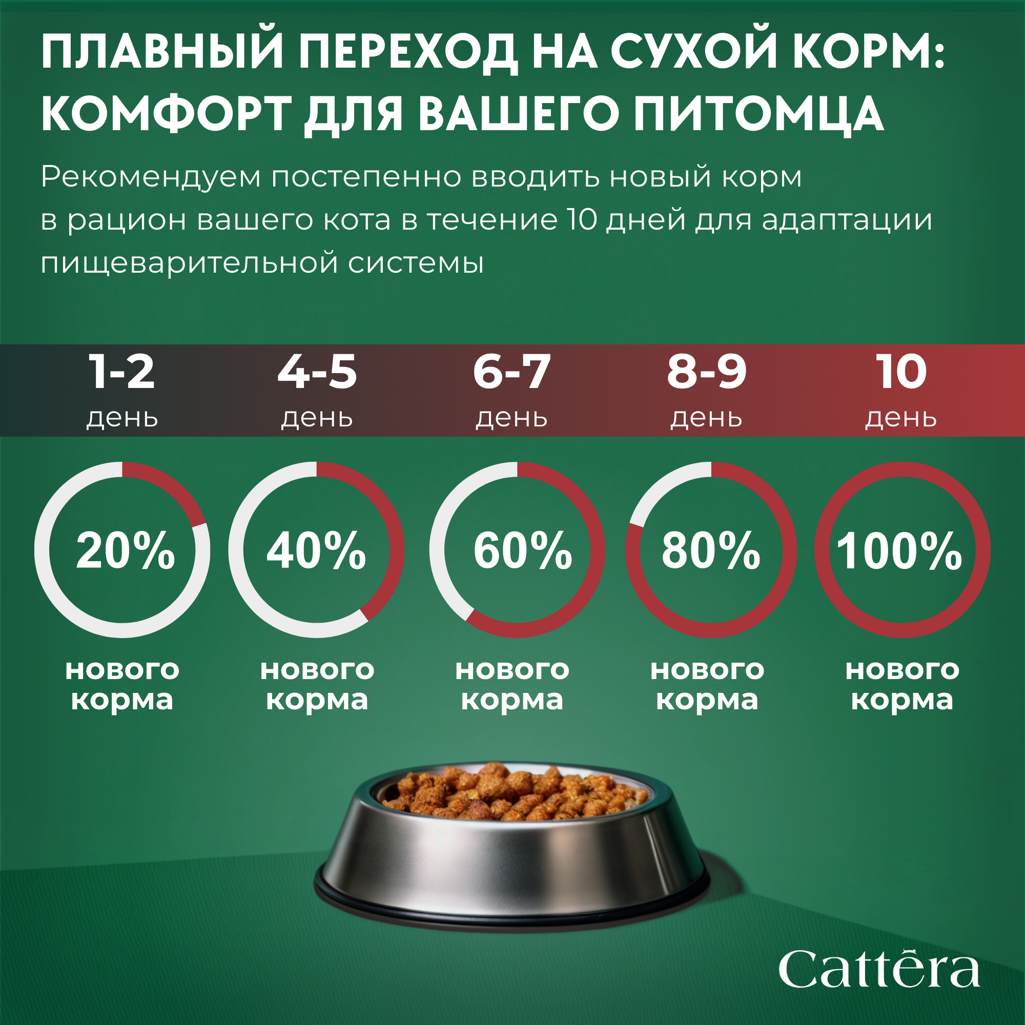 Корм сухой для кошек Cattera полнорационный с говядиной 0,3кг - фото 8