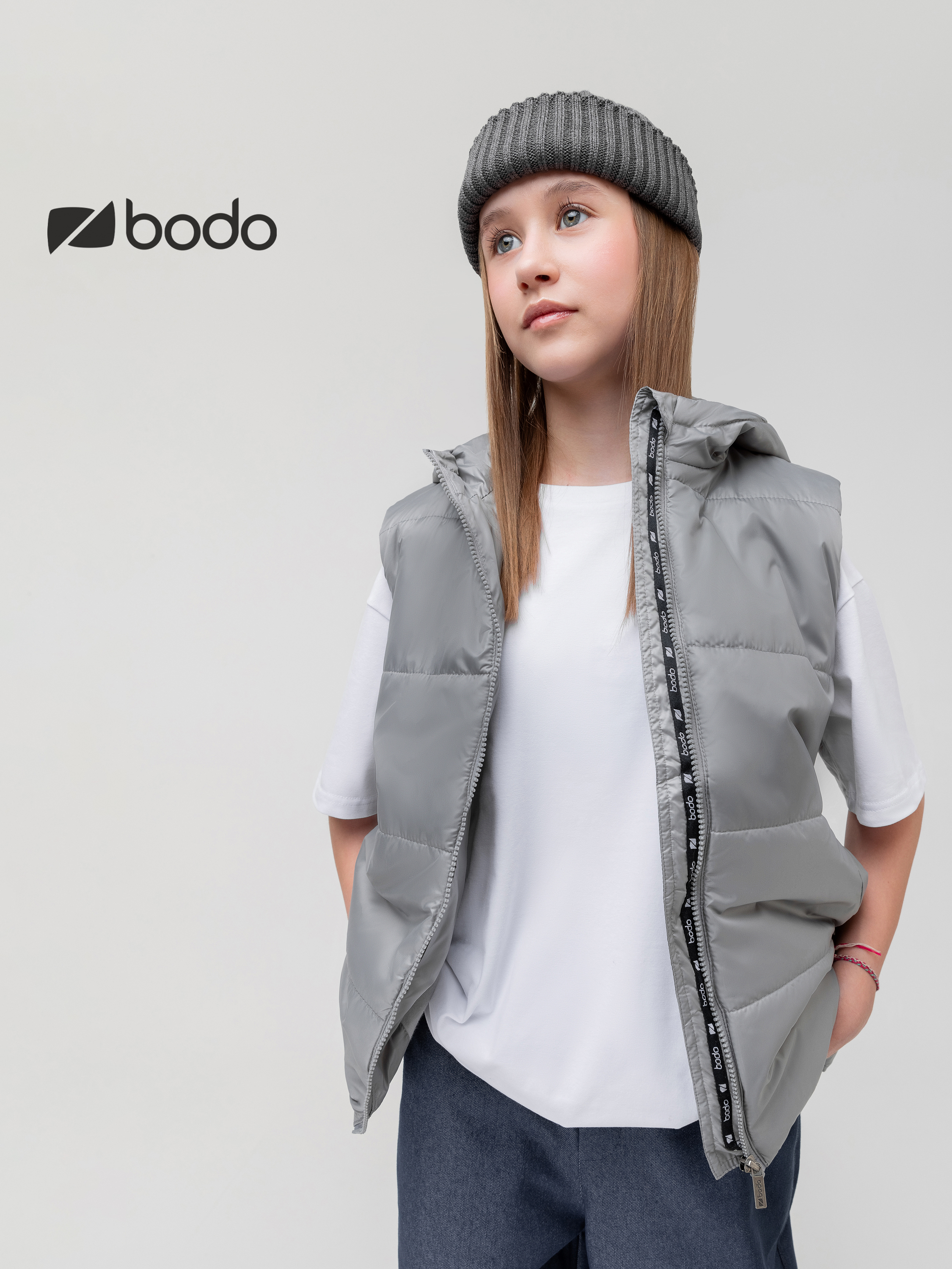 Жилет Bodo 41-6МU_серый - фото 2