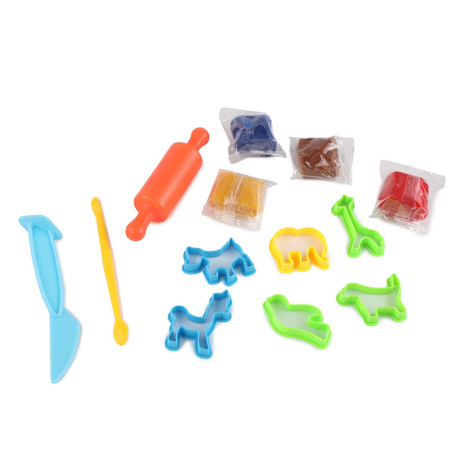 Масса для лепки . с формами Животные 4 цв. - фото 2