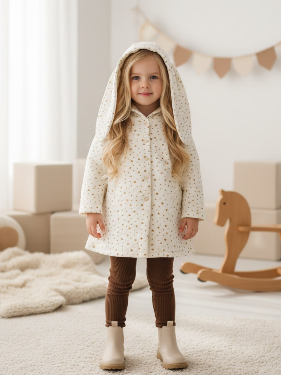 Пальто VEDDI 447кп-2025 экрю звёздочки - фото 11