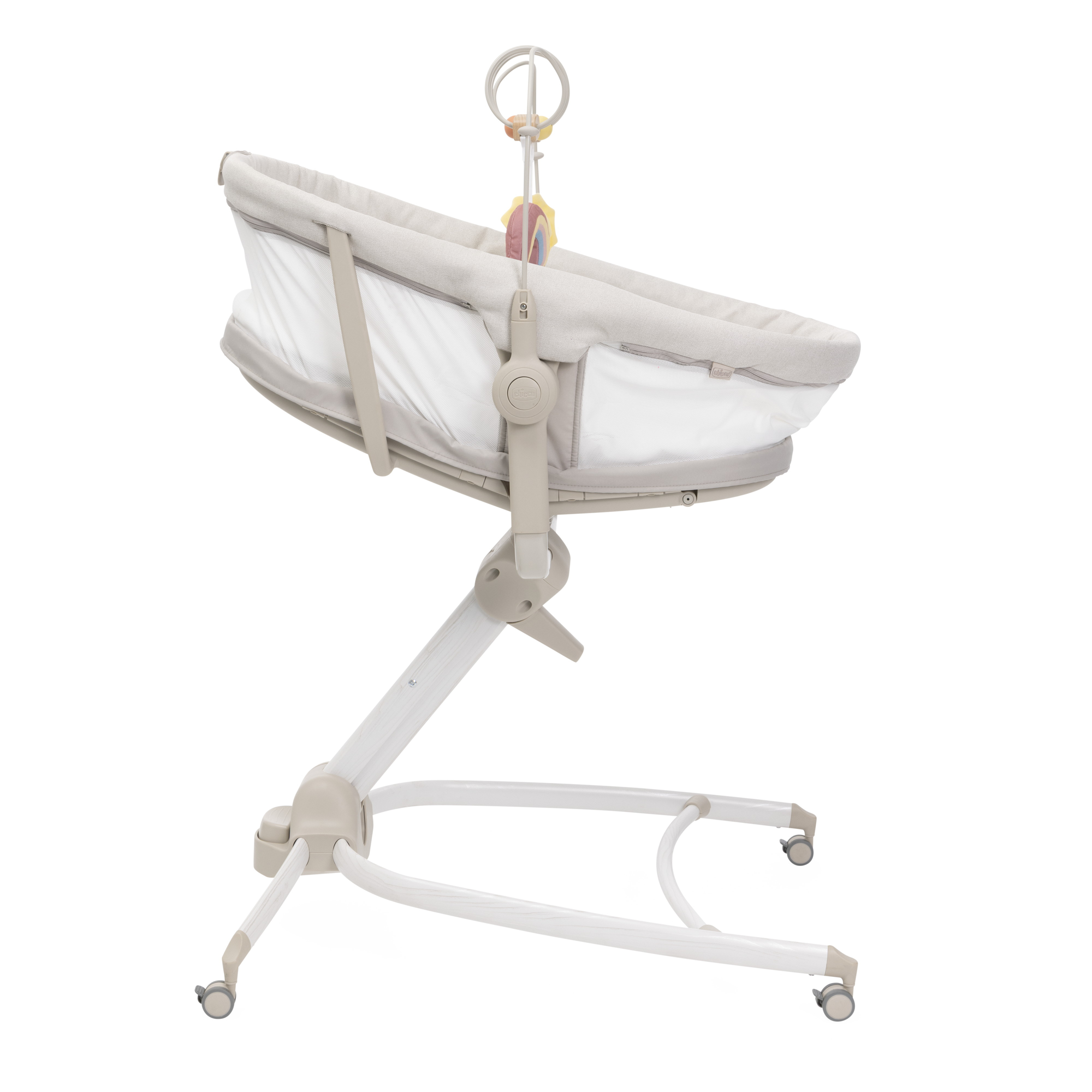 Детская кроватка Chicco Baby Hug Armonia 4в1 с рождения до 3 лет Mother Pearl овальная, без маятника (молочный) - фото 5