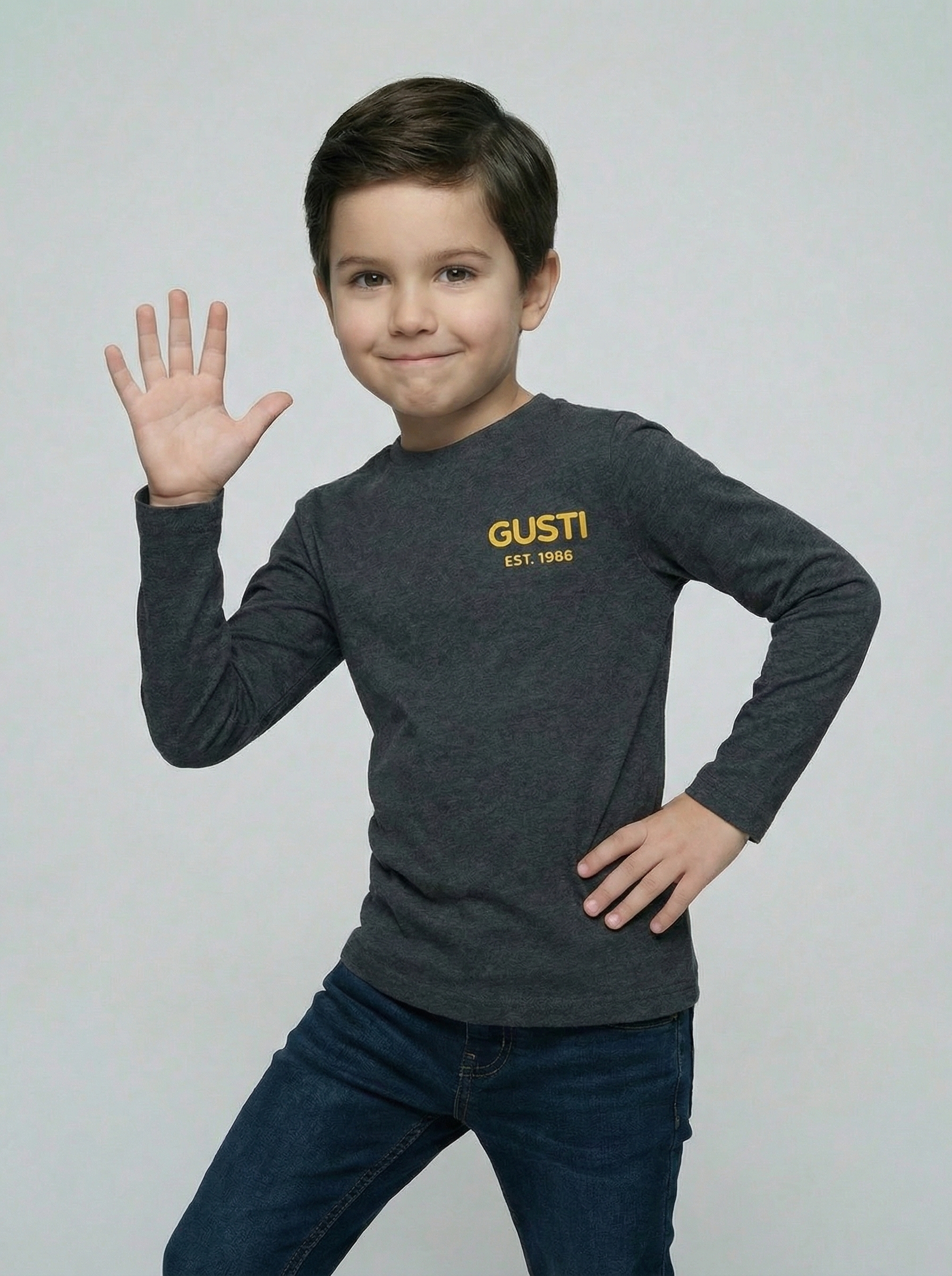 Лонгслив GUSTI GW5LS201-Anthracite - фото 9