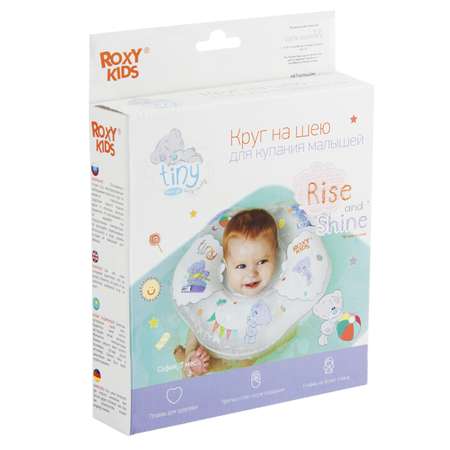 Круг на шею ROXY-KIDS Kids для купания малышей надувной Teddy Everyday