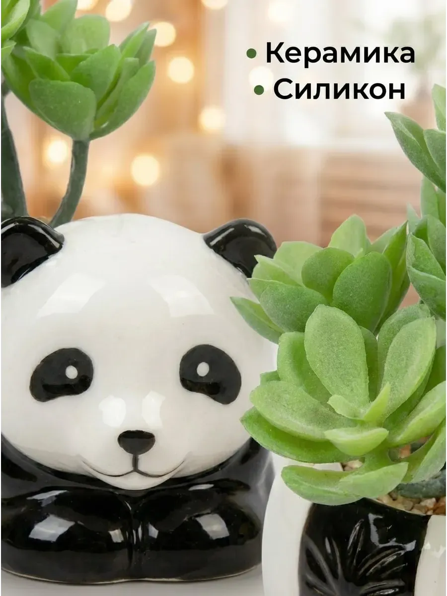 Искусственные цветы SOFANNA Панда суккулент - фото 4