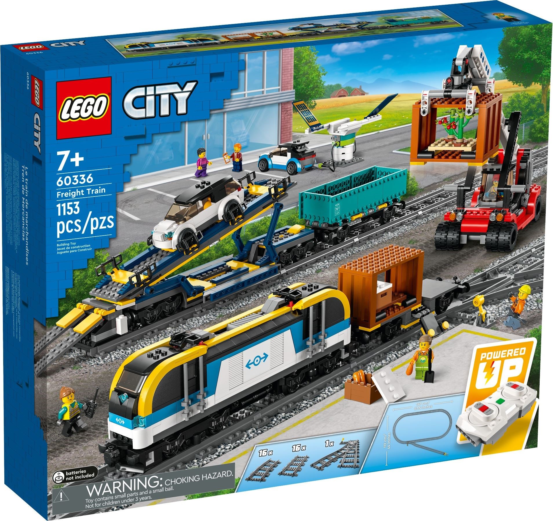 Изображение товара LEGO City Товарный поезд 60336 - конструктор с дистанционным управлением и моторами