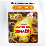 Детская книга БимБиМон с фонариком Что там, под Землёй?