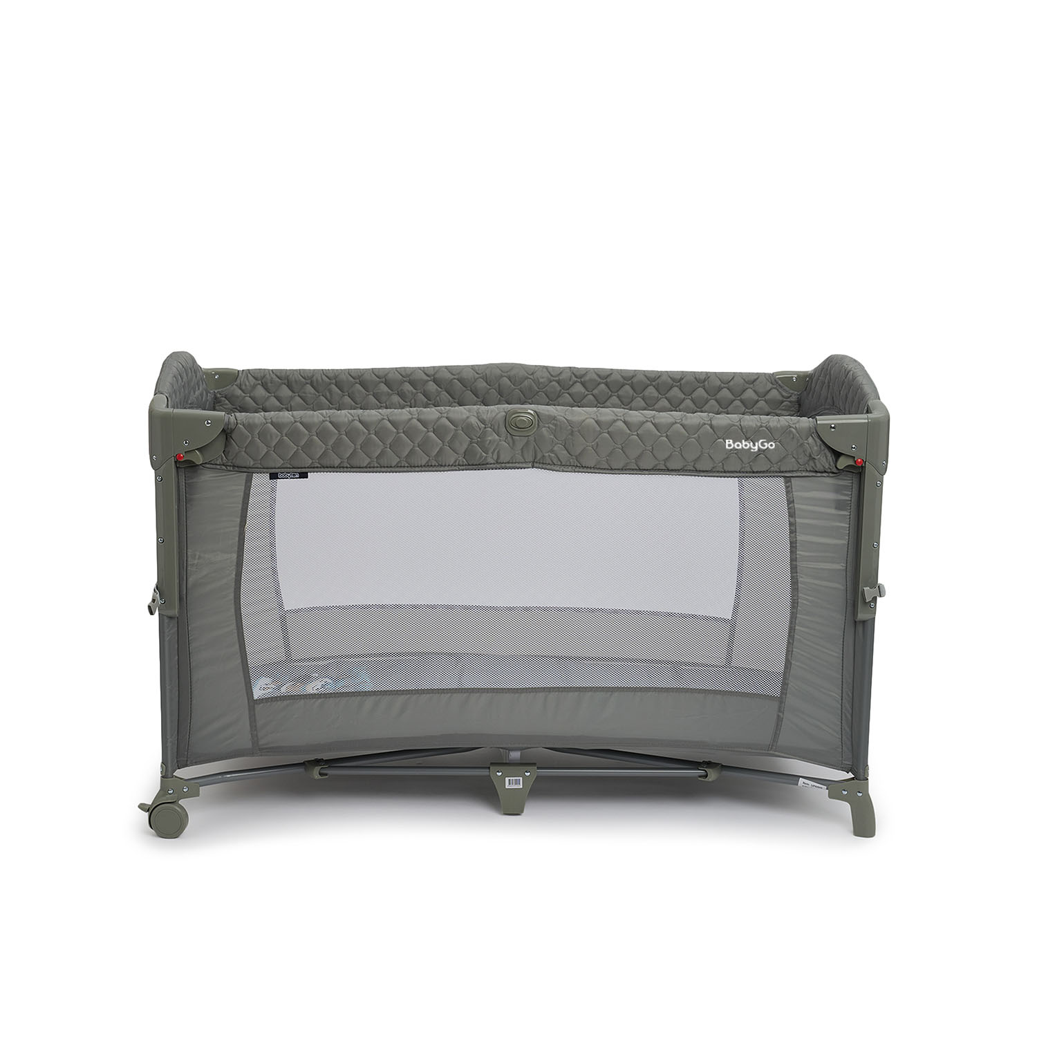 Манеж кровать BabyGo Sleepy New серый UP650S - фото 9