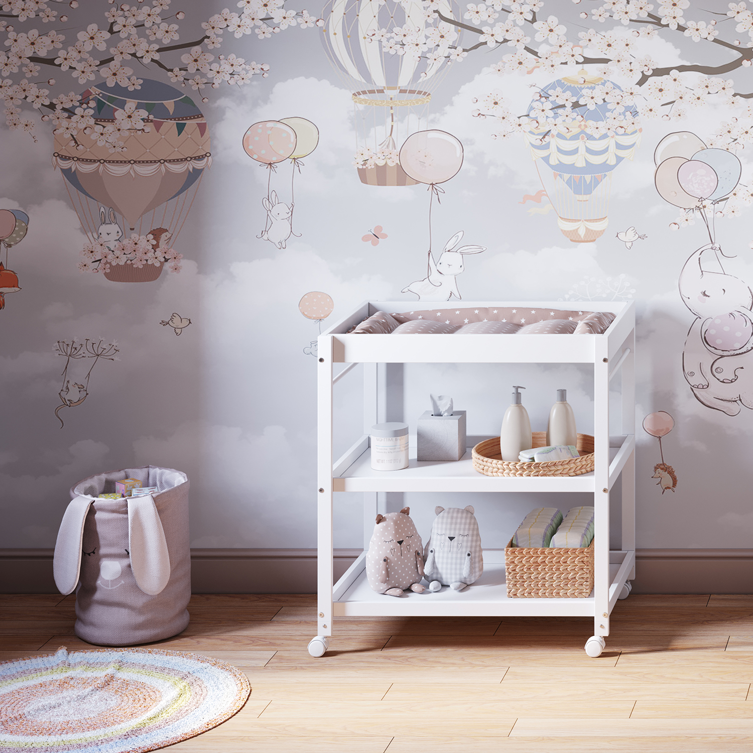 Пеленальный столик Polini kids Simple - фото 12