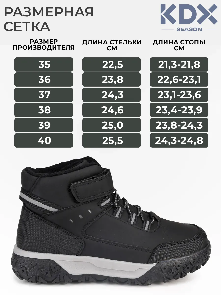 Ботинки KDX SKY-113 black - фото 4