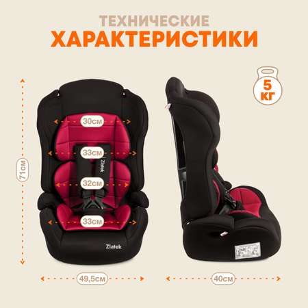 Автокресло ZLATEK Lux 1/2/3 (9-36 кг)