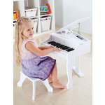 Игрушка музыкальная Hape Рояль пианино Делюкс белый пианино