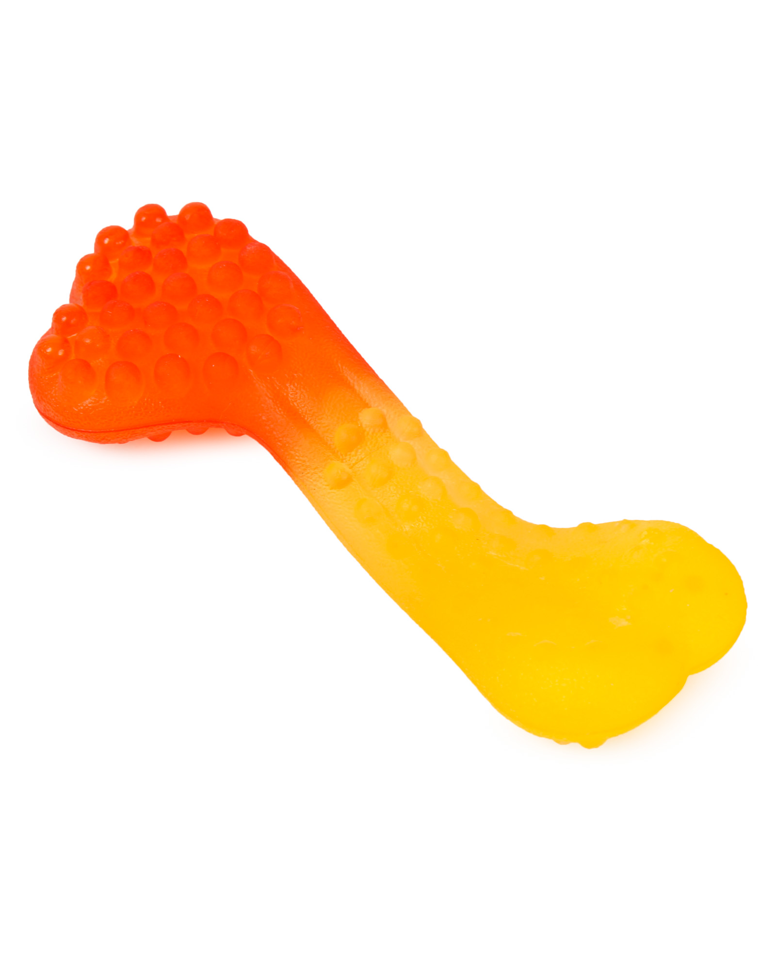 Игрушка для собак Barbaks Кость Градиент из ТПР с пищалкой 17см - фото 4