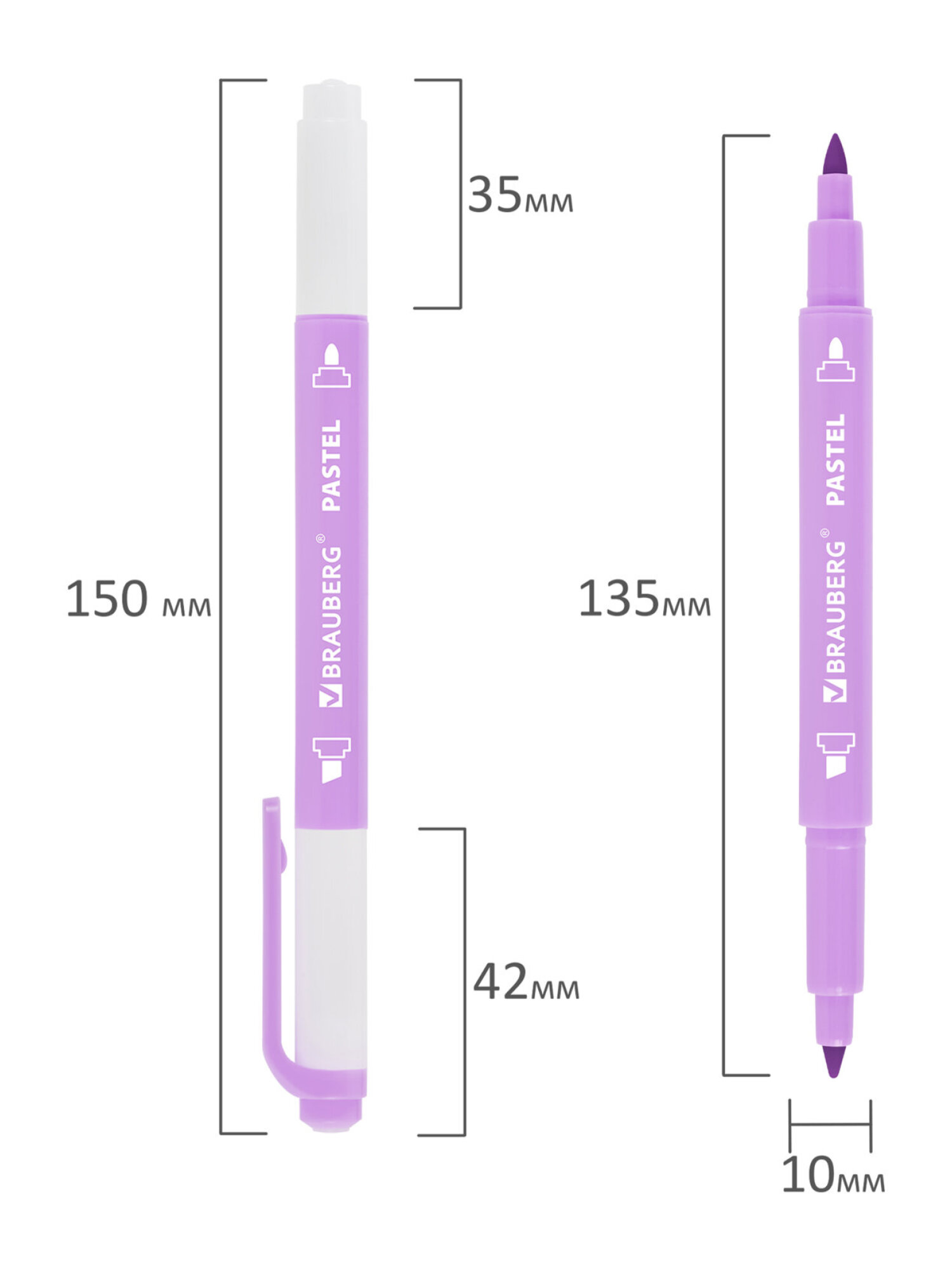 Текстовыделители Brauberg 6 шт. - фото 13