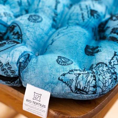 Подушка на стул BIO-TEXTILES карты с лузгой гречихи
