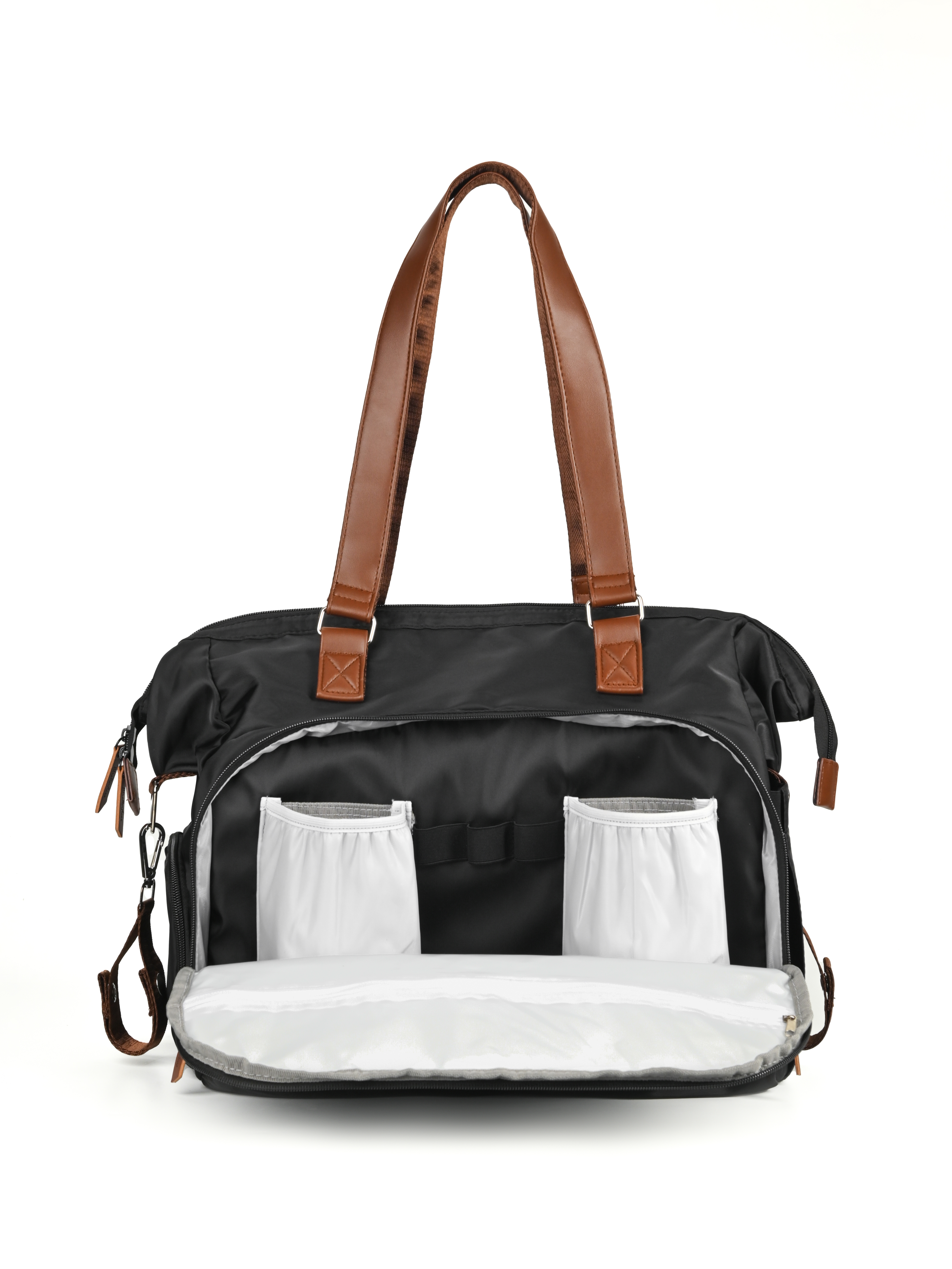 Сумка на ручку коляски StrollerAcss Сумка для мамы и малыша SA1/Черный - фото 13