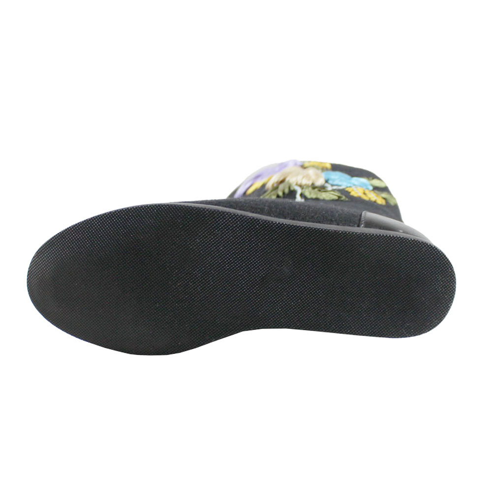 Сапоги Europen N192A-99A-SV/цветы EUROPEN Сапоги войлочные для девочки,черный - фото 4