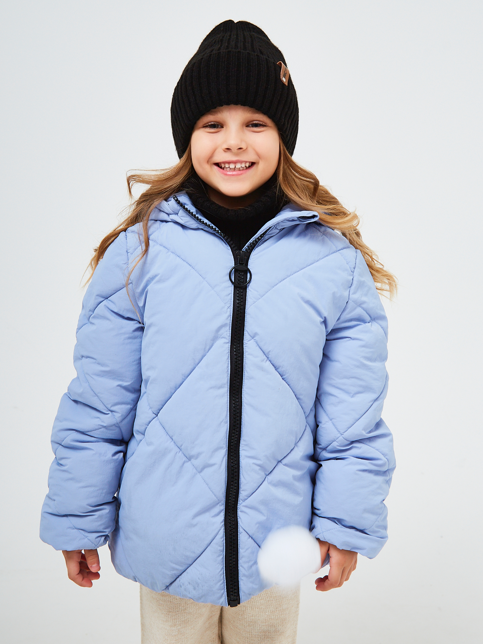 Шапка и снуд NYCkids NYC-H-53-poloski-blackG - фото 14