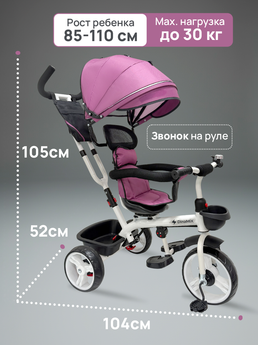 Трехколесный велосипед DinaMiX 10 дюймов - фото 2