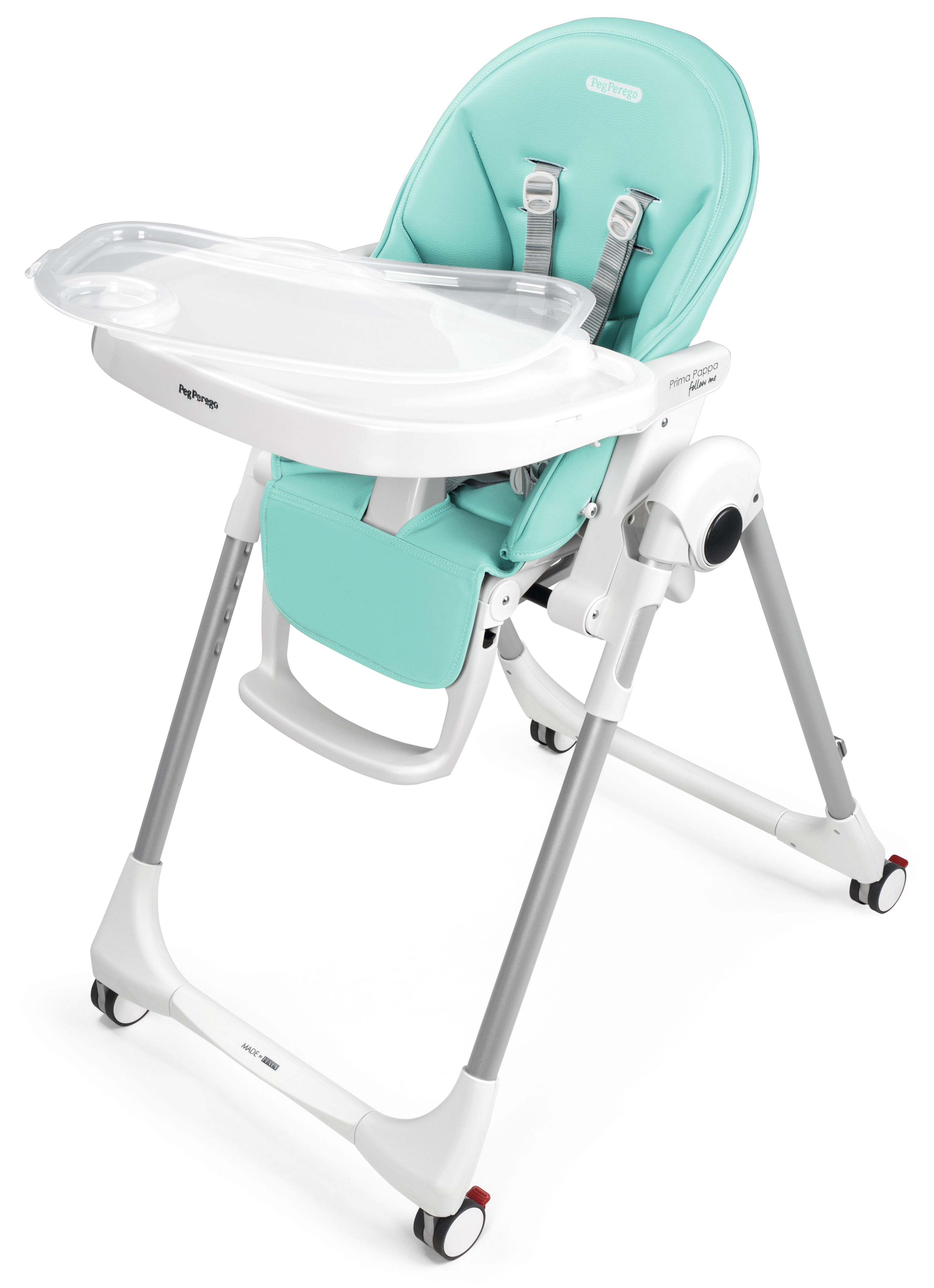 Стульчик для кормления Peg-Perego Prima Pappa Follow Me голубой - фото 18