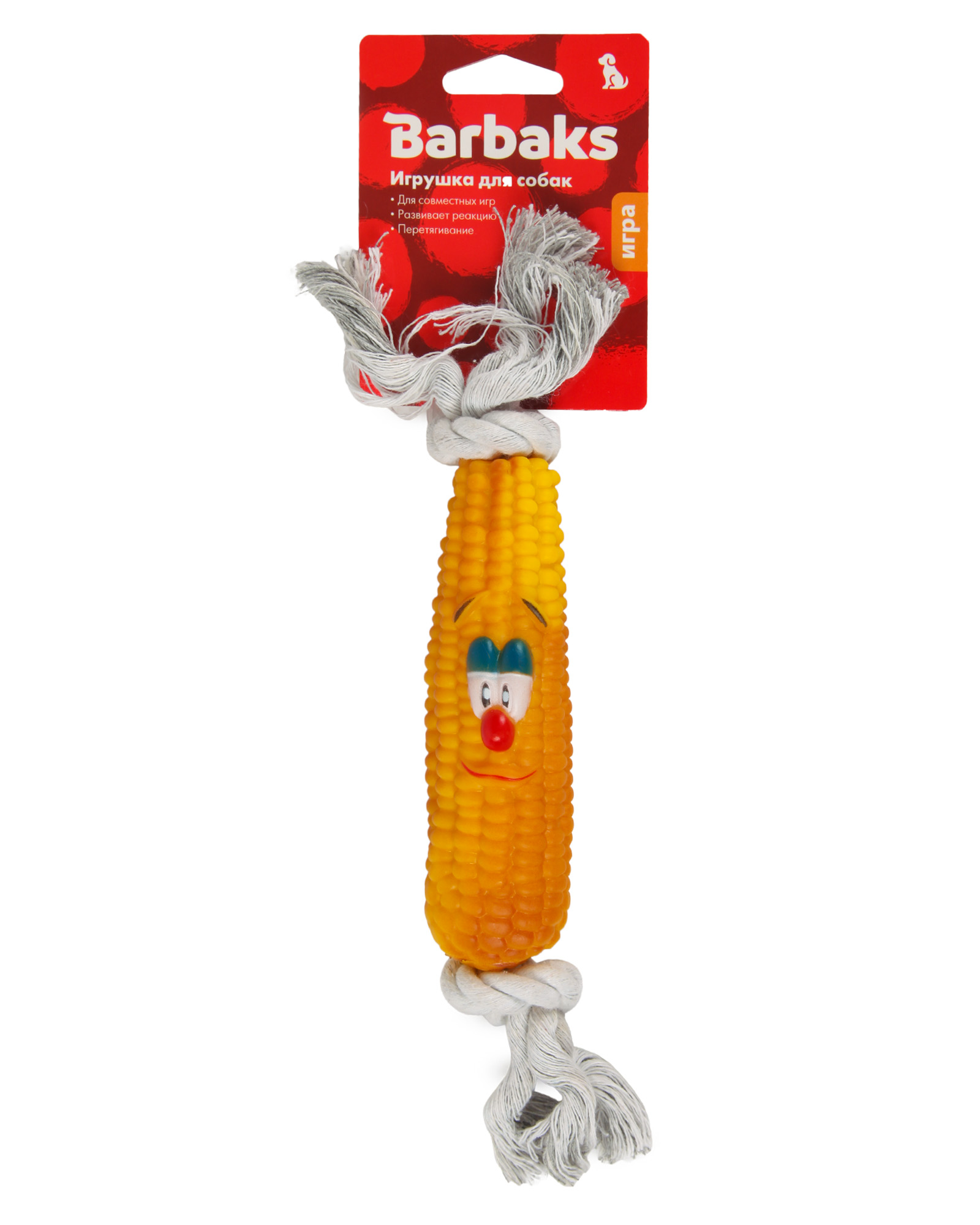 Игрушка для собак Barbaks Кукуруза с канатиком - фото 6