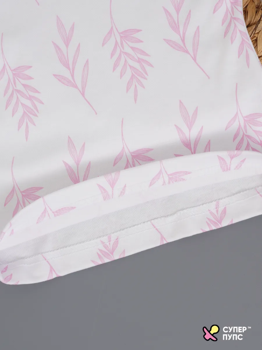 Костюм Супер Пупс нбр/фут/штан/розовыйветочки - фото 8