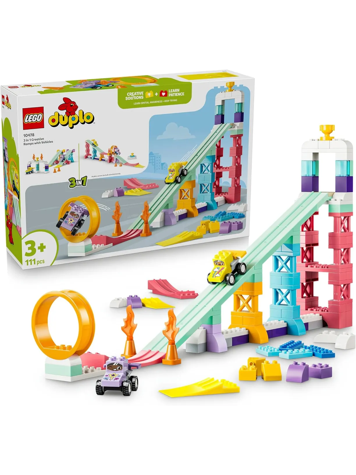 Конструктор LEGO DUPLO Креативные горки 111 дет. - фото 1