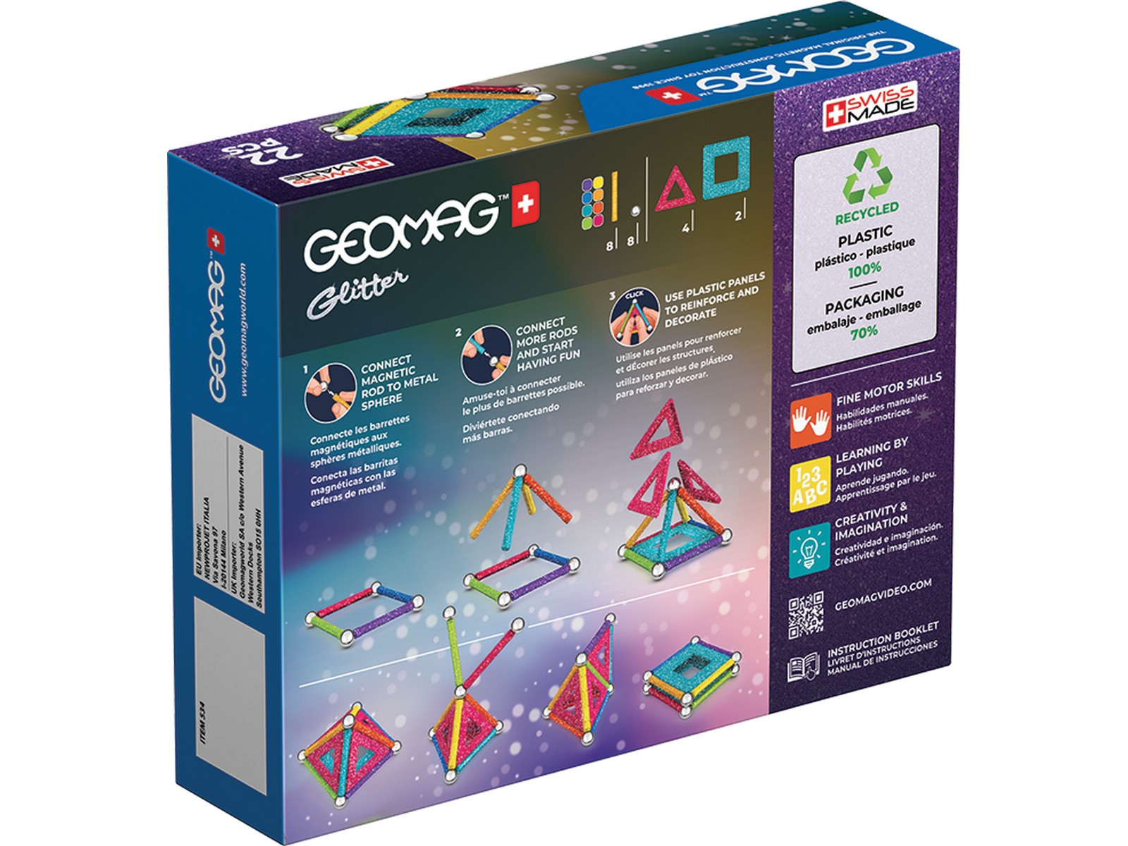 Конструктор Geomag магнитный 22 дет. - фото 9