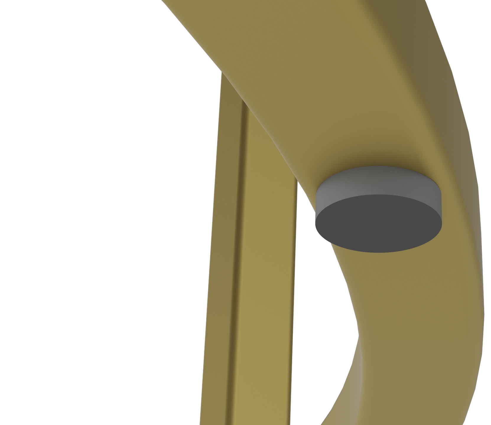 Стол придиванный КАЛИФОРНИЯ МЕБЕЛЬ Остин Glass Черная лакобель Золото - фото 4