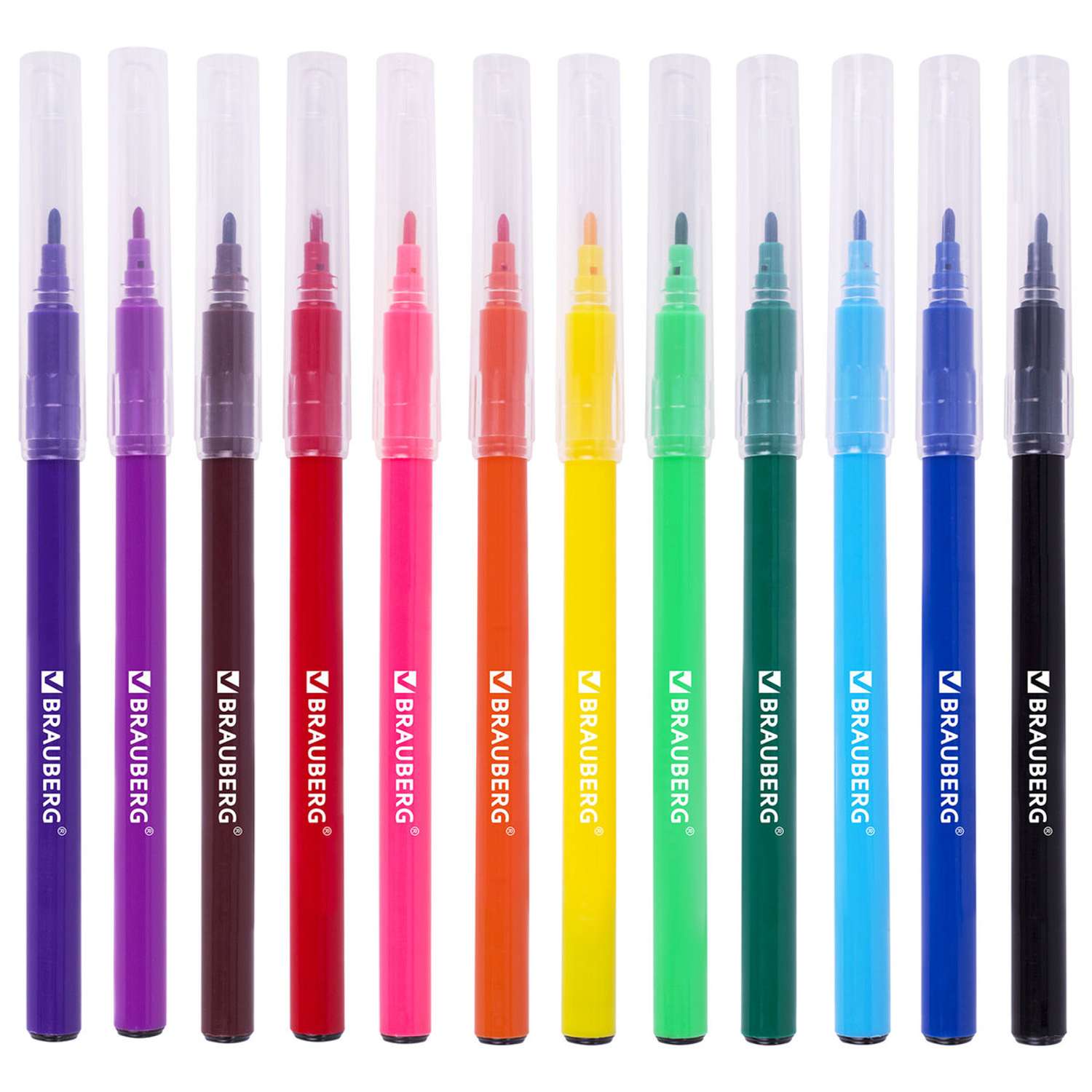 Фломастеры Brauberg 12 цв. - фото 2