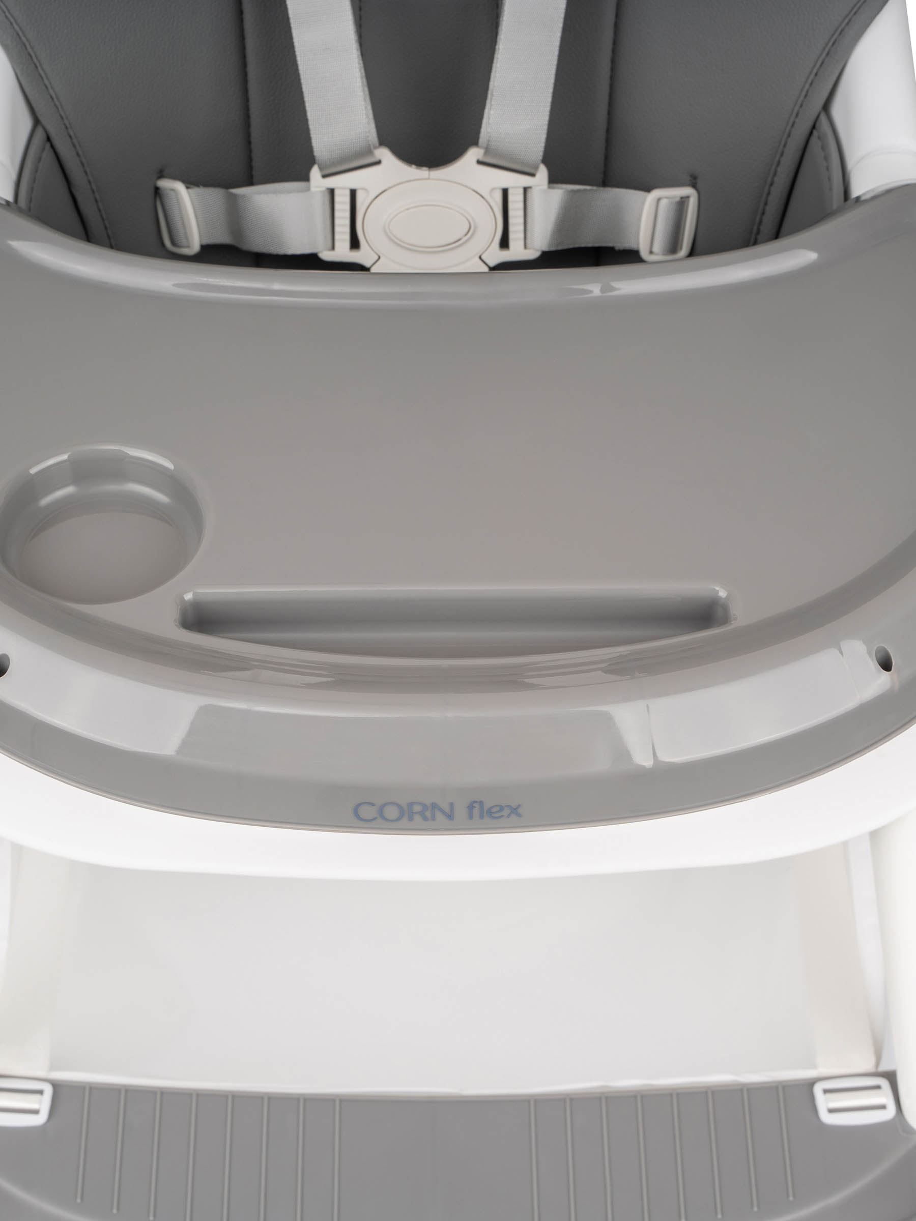 Стульчик для кормления Indigo Corn Flex темно-серый - фото 10