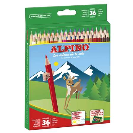 Карандаши цветные ALPINO 36 шт.