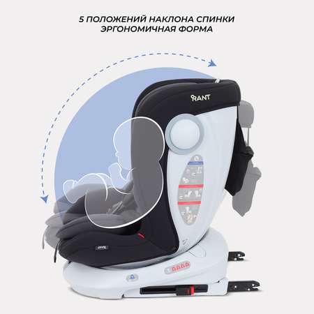 Автокресло Rant Drive Isofix 0+/1/2/3 (0-36 кг) серый