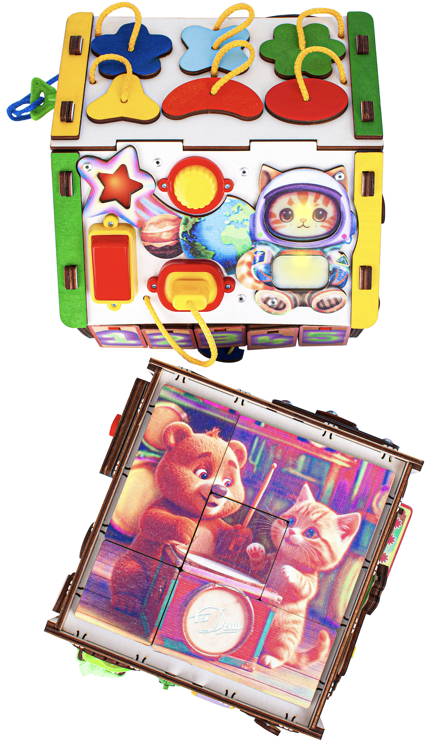Игрушка Jolly Kids бизиборд Миникубодом - фото 12