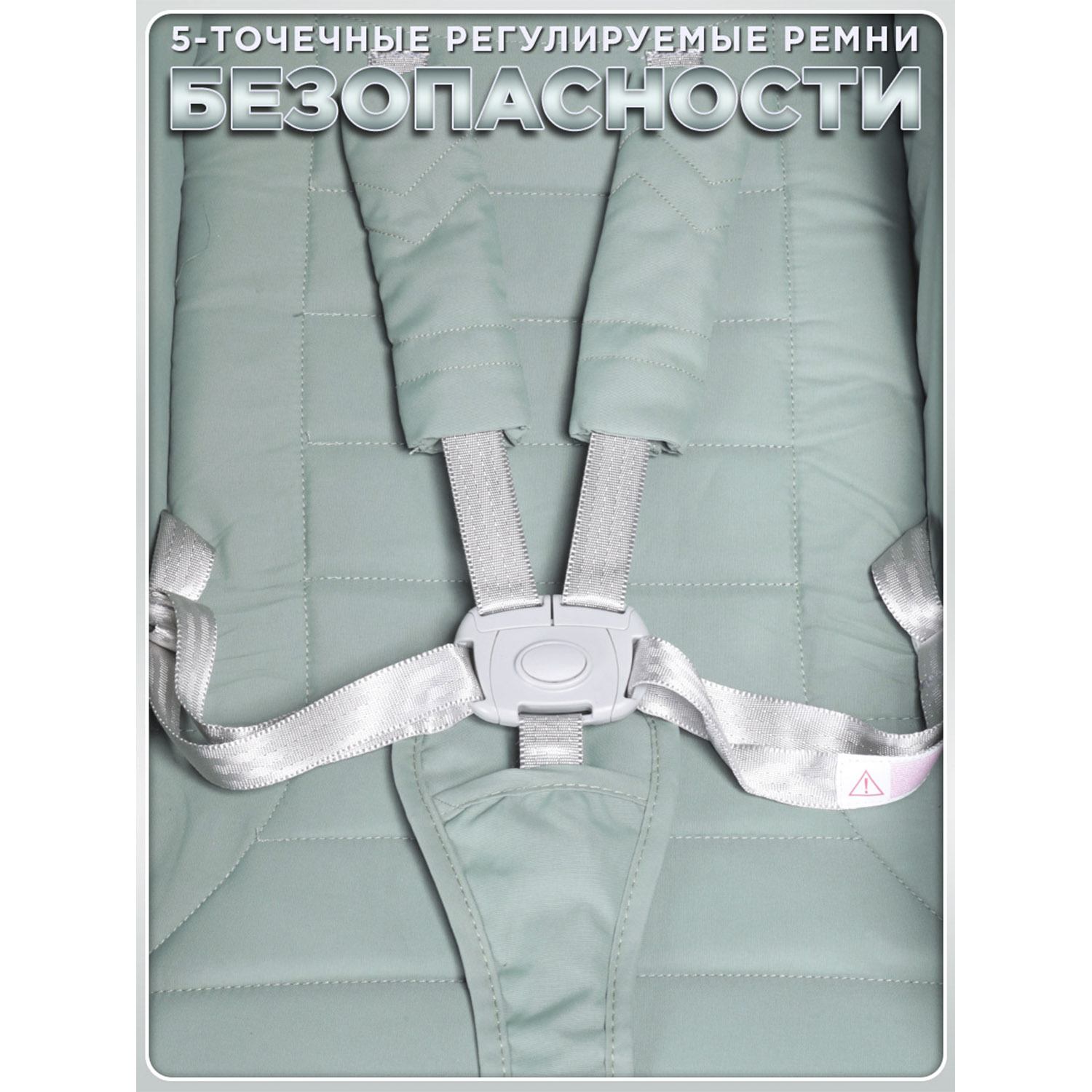 Коляска прогулочная BabyCare Venga надувные колеса хаки - фото 17