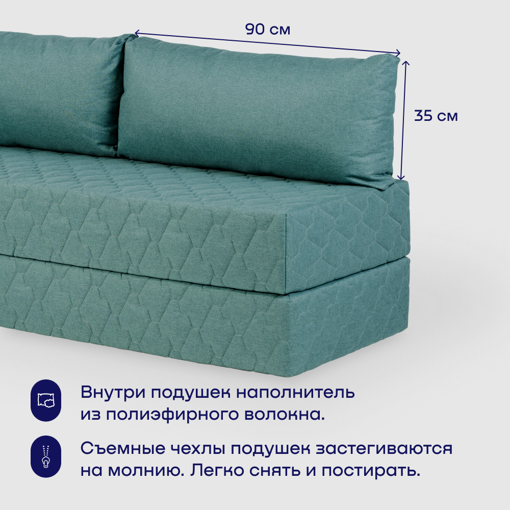 Диван buyson BuyDream бирюзовый - фото 11