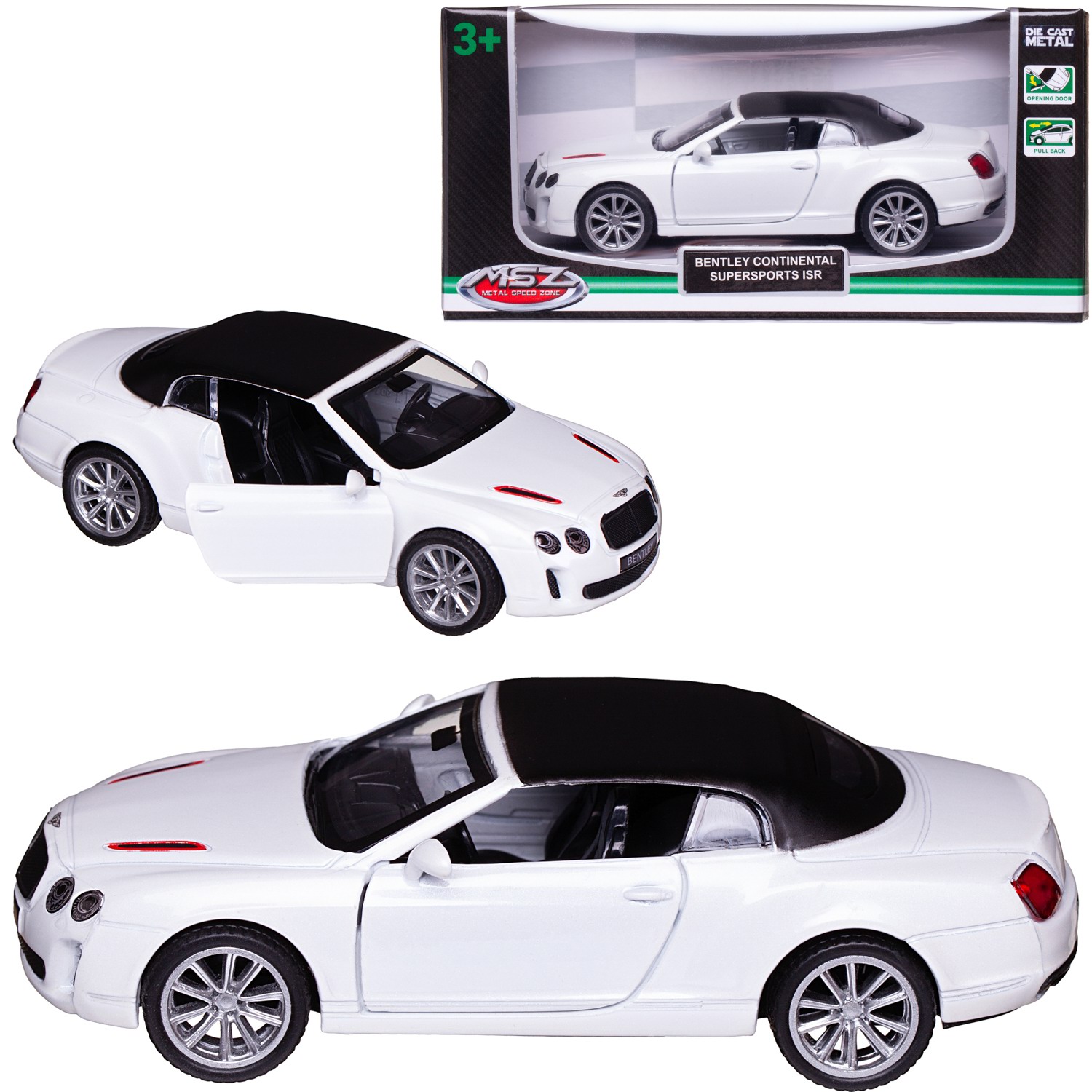 Автомобиль Abtoys Bentley MSZ 1:43 WE-15948W - фото 1