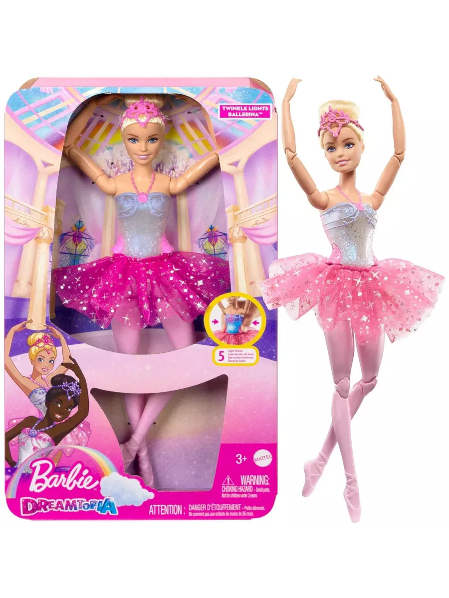 Изображение товара Кукла модельная Barbie Dreamtopia Балерина Magic Lights Doll