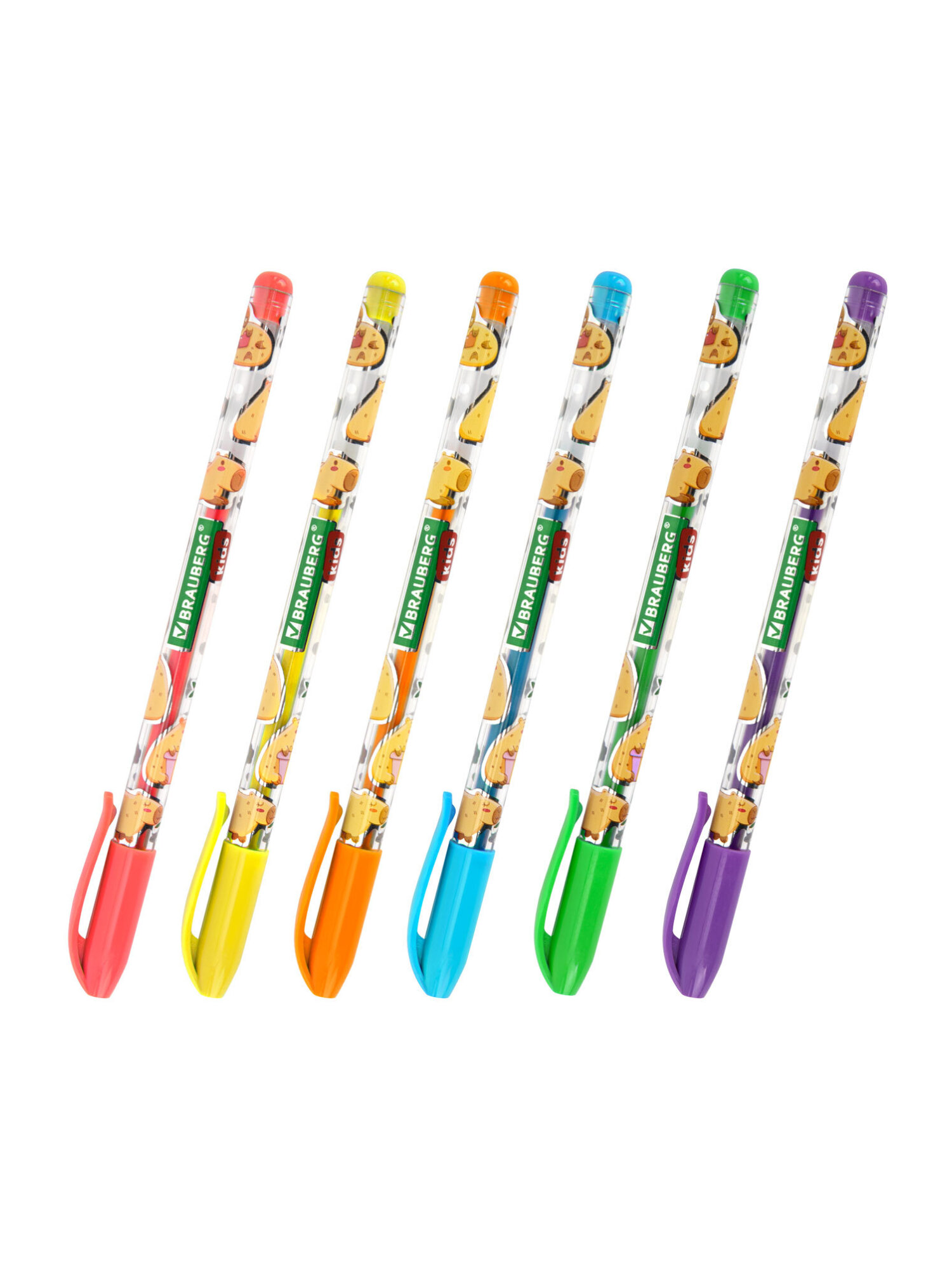 Ручка гелевая Brauberg 6 шт. - фото 10