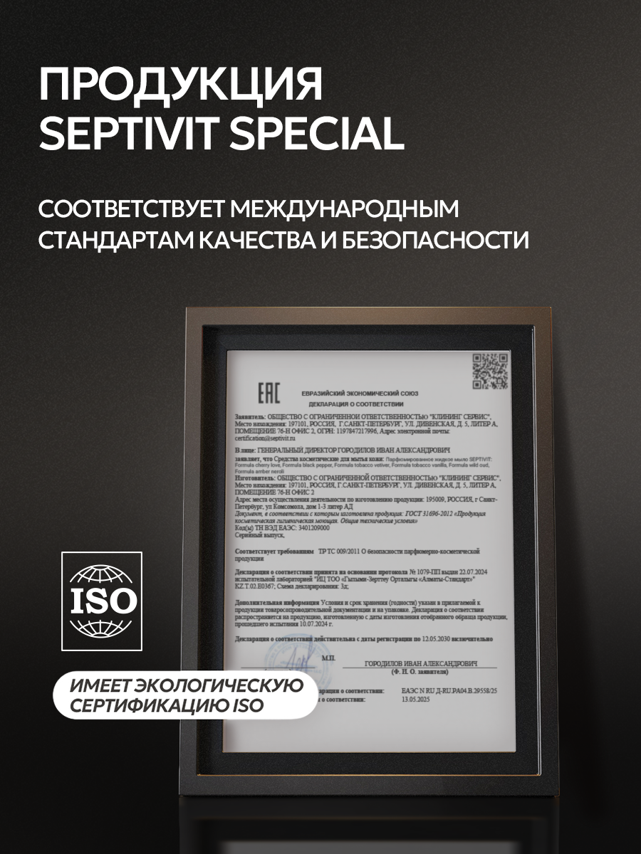 Мыло жидкое SEPTIVIT Special Black Pepper 5000 мл - фото 17