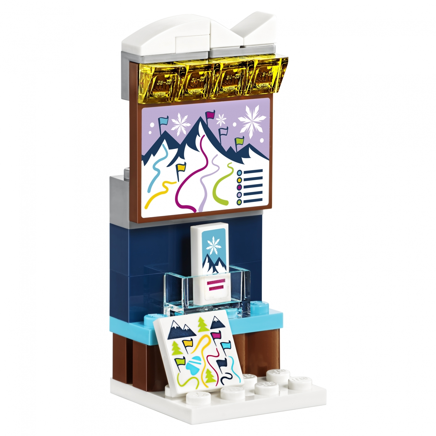Конструктор LEGO Friends Горнолыжный курорт: подъёмник блочный - фото 21