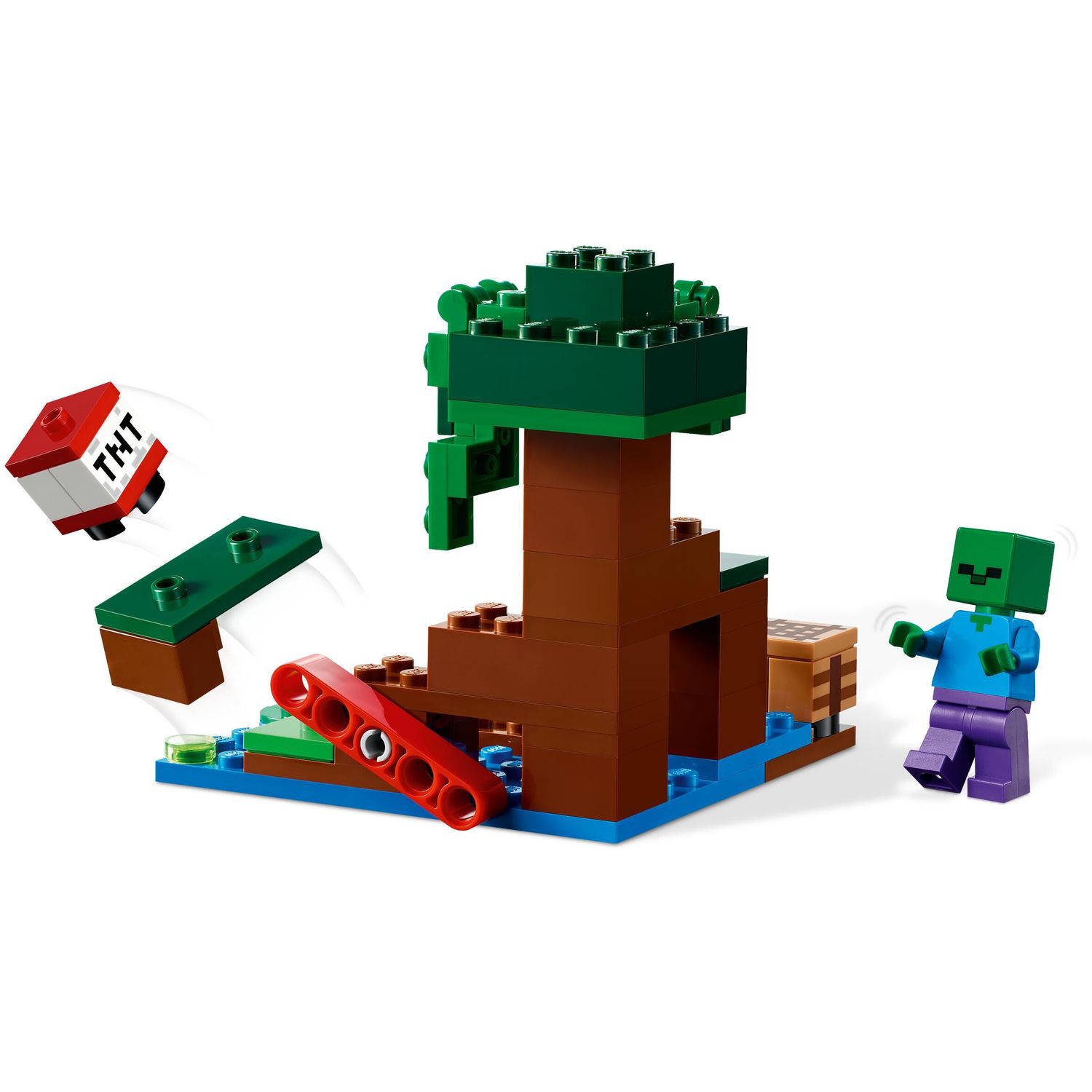 Конструктор LEGO Minecraft Болотное приключение блочный - фото 5