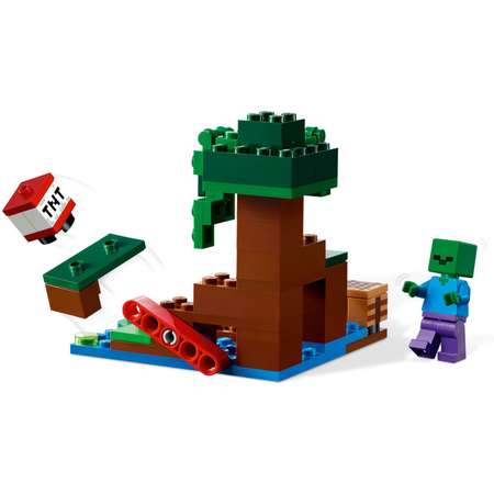 Конструктор LEGO Minecraft Болотное приключение блочный