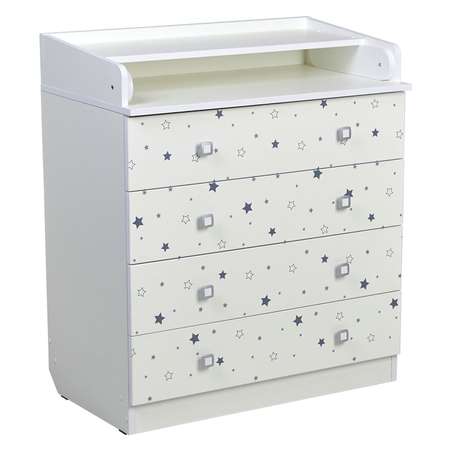 Комод Фея 1580 Звездное сияние Белый