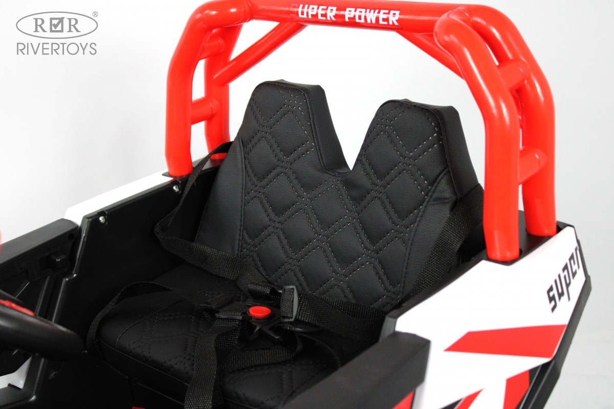 Электромобиль RIVERTOYS F888FF-A-4WD-RED С пультом ДУ - фото 8