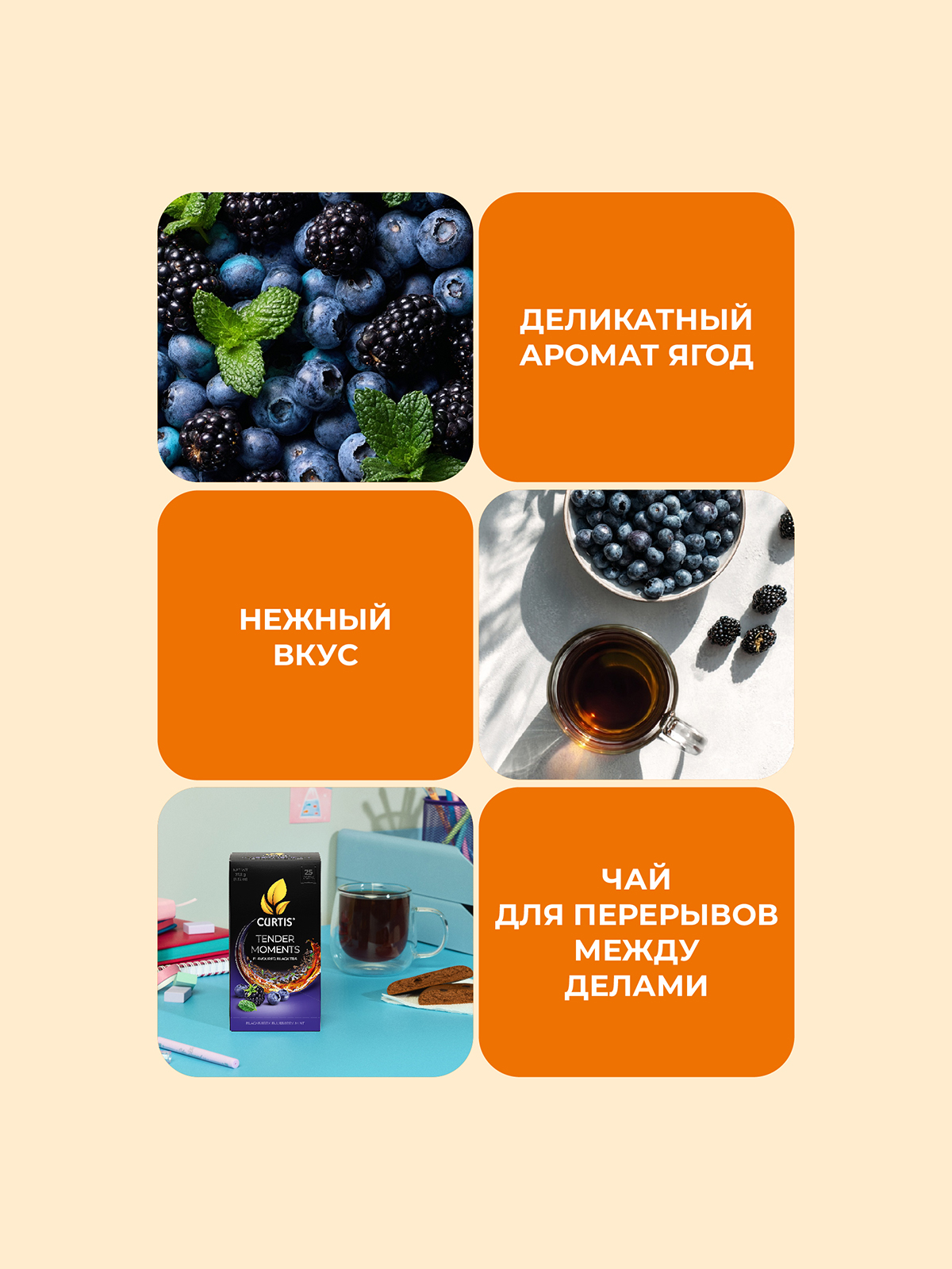 Чай в пирамидках Curtis Tender Moments - фото 4