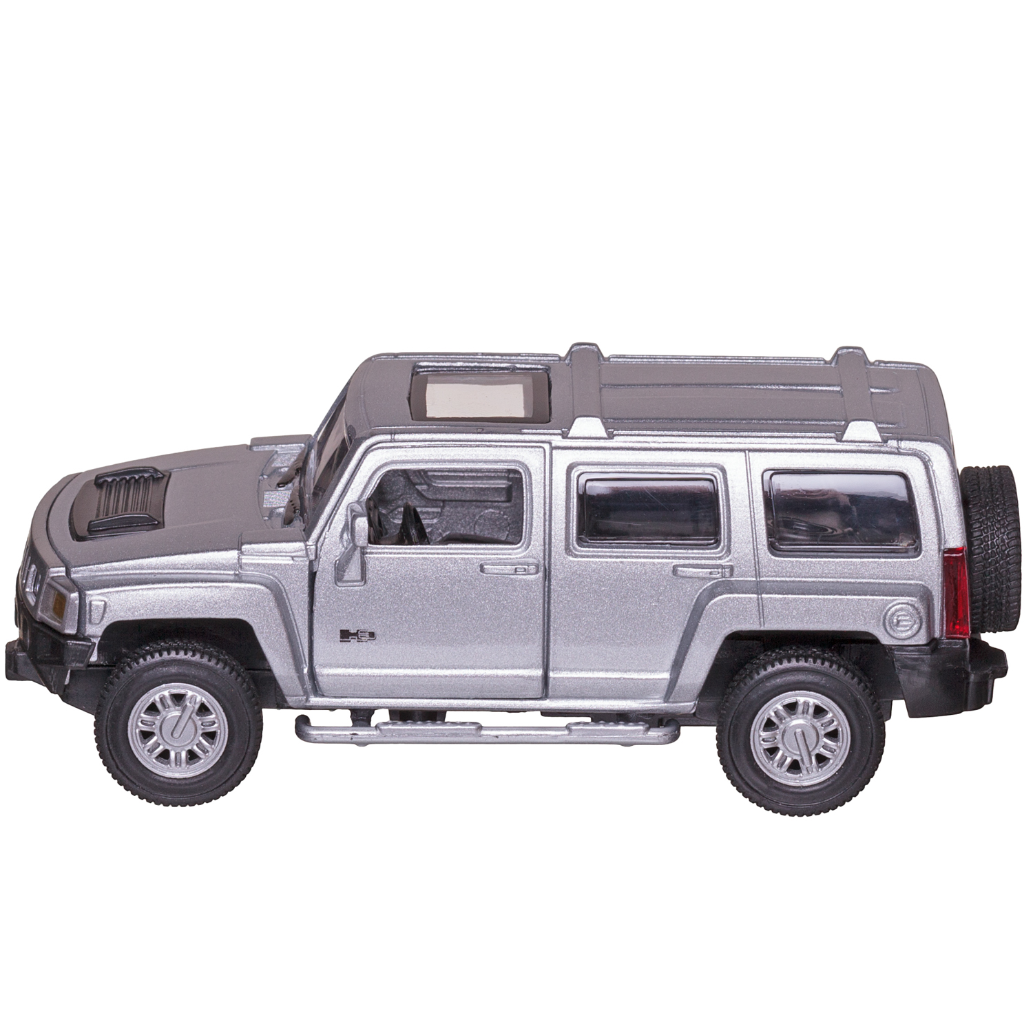 Автомобиль Abtoys Hummer MSZ 1:43 серебряный WE-15944S - фото 4
