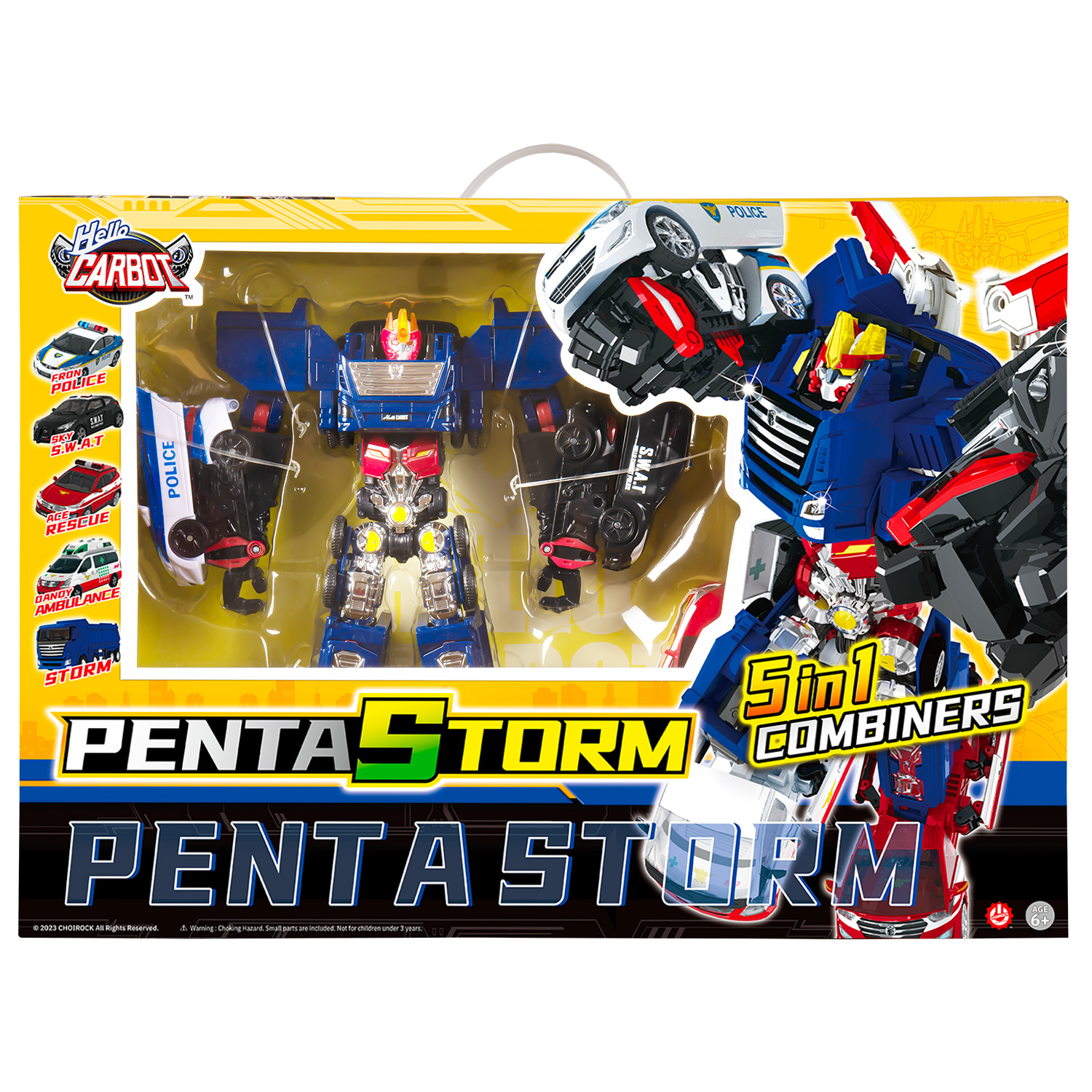 Игровой набор Hello Carbot Penta Storm трансформер 29 см - фото 20