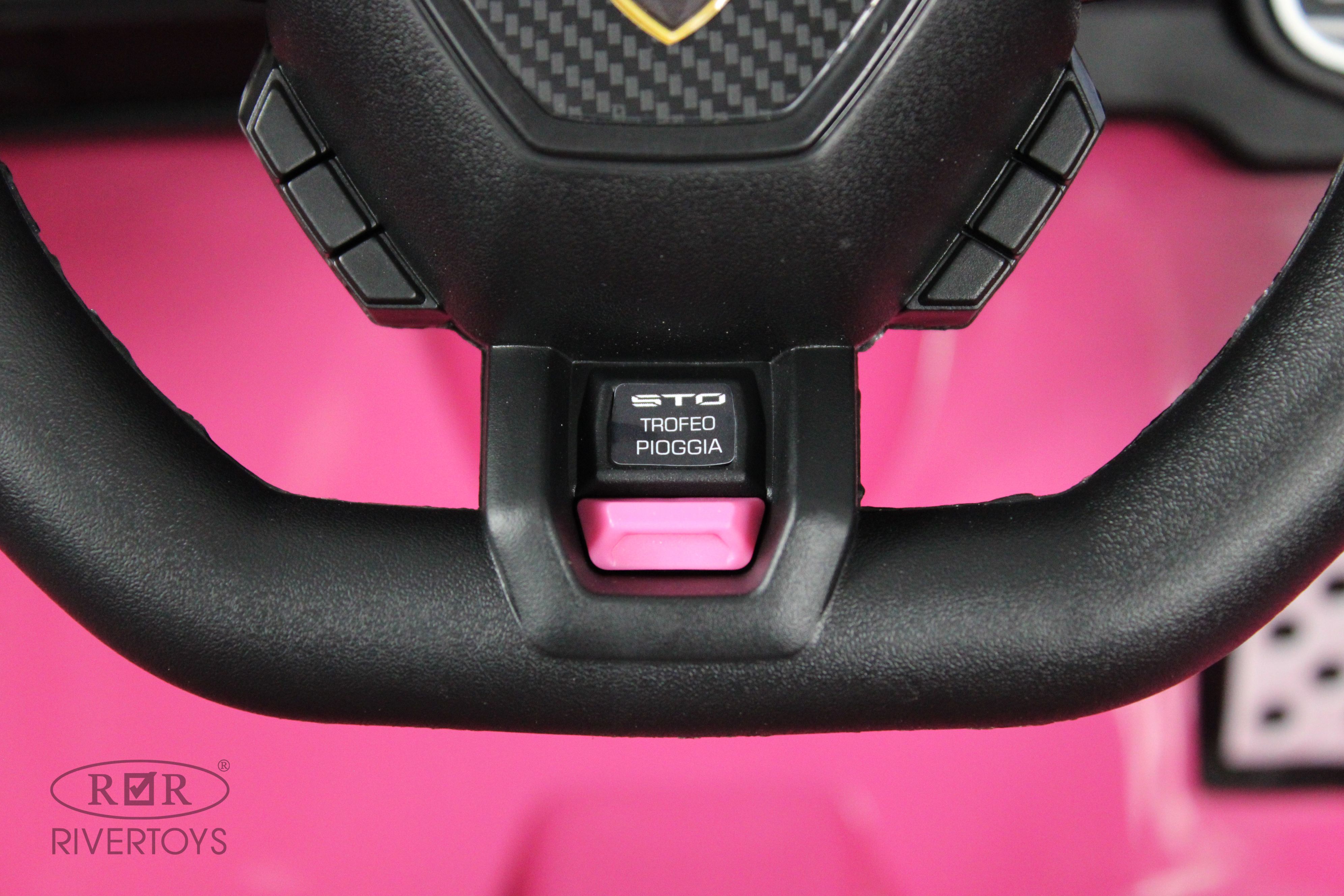 Электромобиль RIVERTOYS Lamborghini E888EE-PINK С пультом ДУ - фото 19