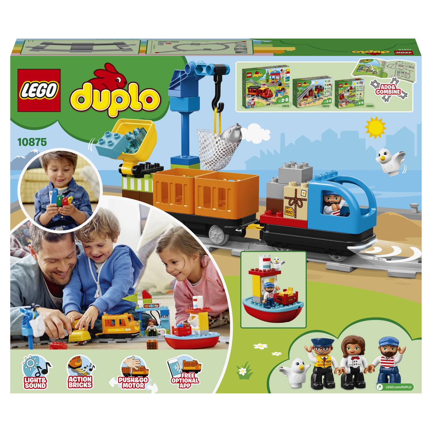 Конструктор LEGO DUPLO Town Грузовой поезд 105 дет. - фото 3