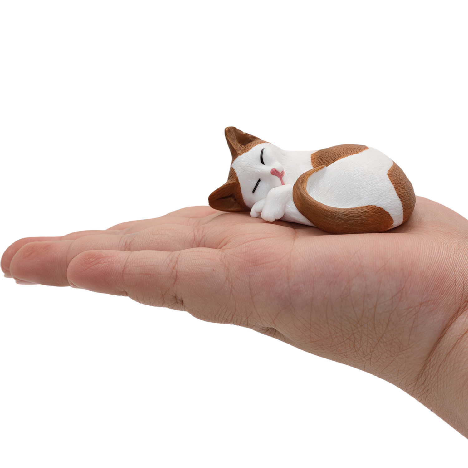 Фигурка Детское Время Кошка рыже-белая (спит) - фото 4